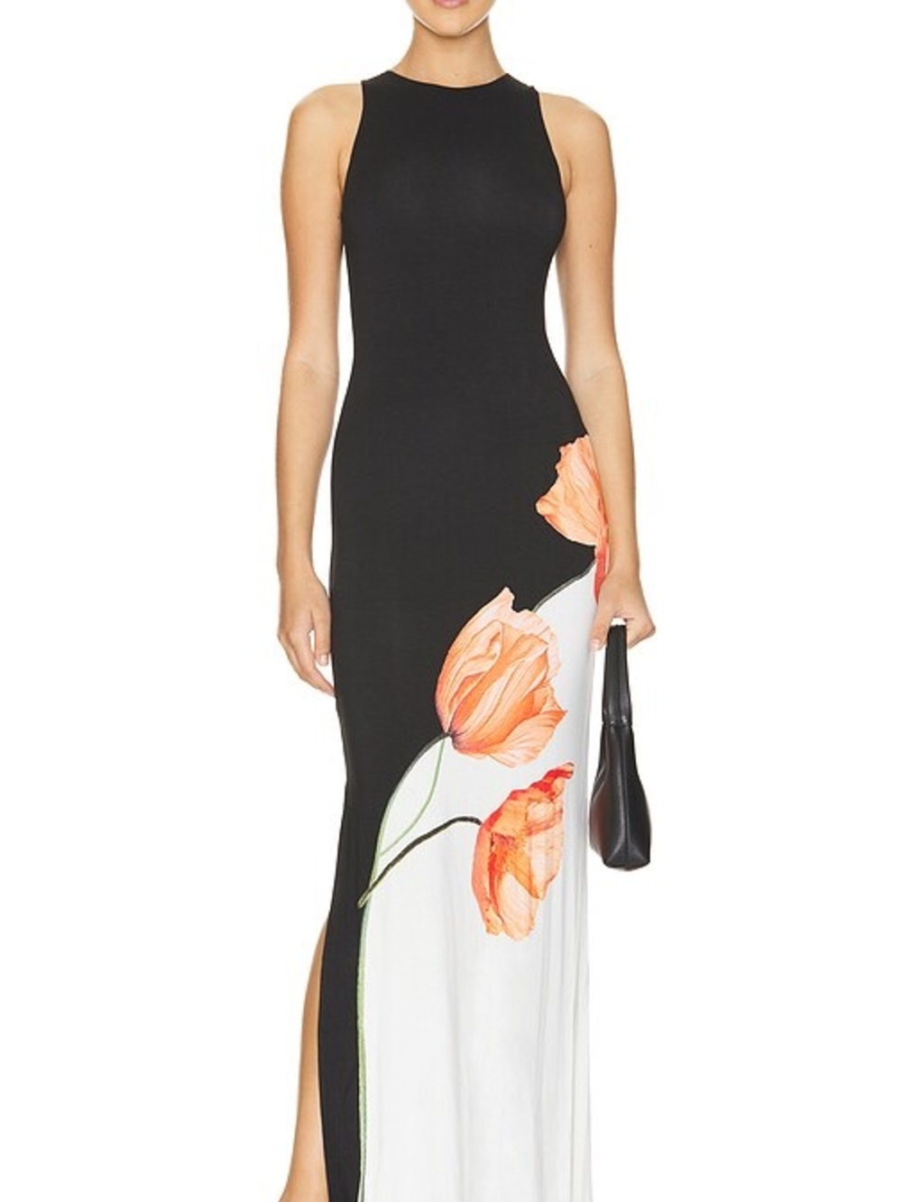Alice and Olivia Pania Floral Black and White Maxi Dress - Picture 6 of 8